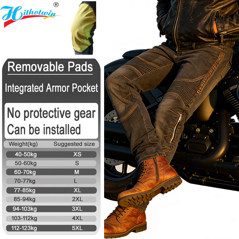 Motorcycle Gear Jeans - Mens Motorcycle Kevlar Jeans Spring Summer