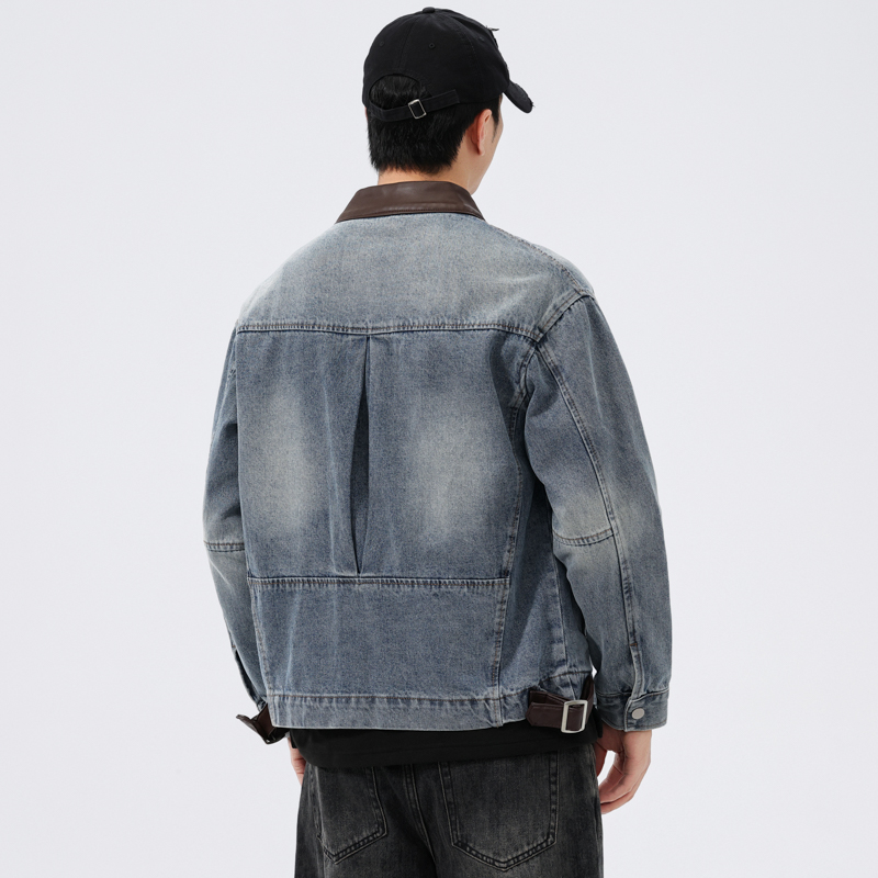 Stand Leather Collar Denim Jac - Motorcycle Gear Jeans review and price