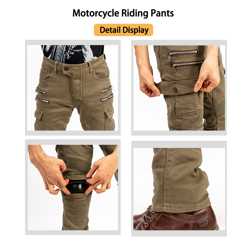 Men Women Slim Fit Zipper Deni - Motorcycle Gear Jeans review and price