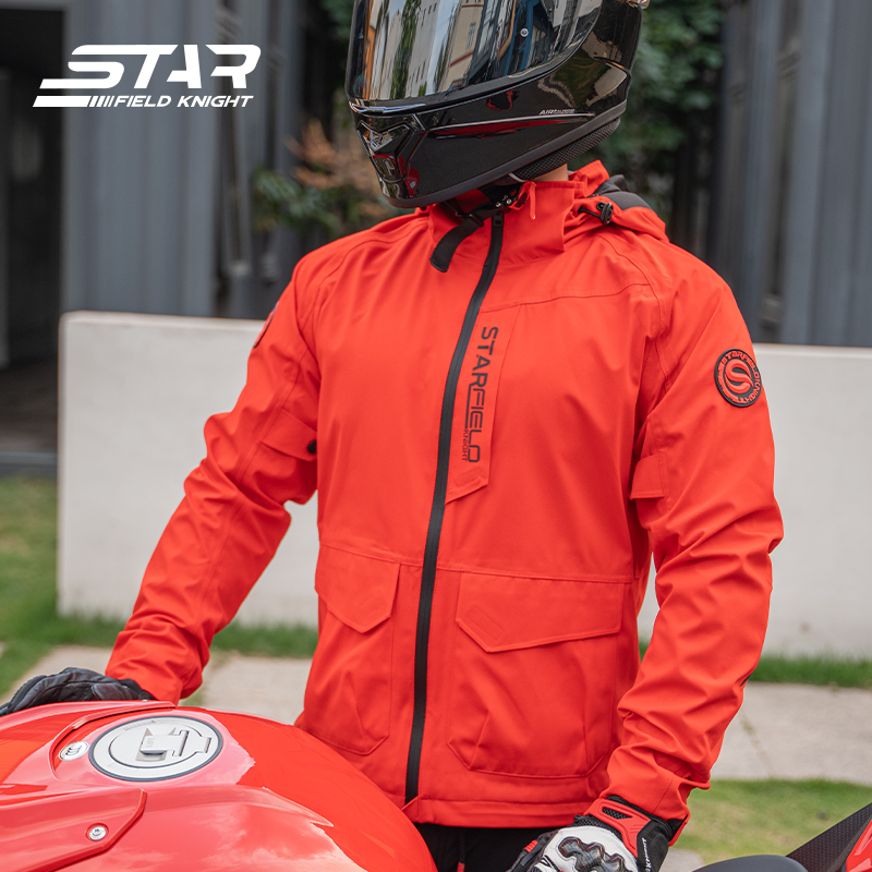 SFK Orange Motorcycle Jacket M - Gearx Motorcycle Jacket review and price