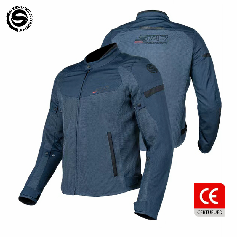 SFK Blue Motorcycle Jacket Spr - Gearx Motorcycle Jacket review and price