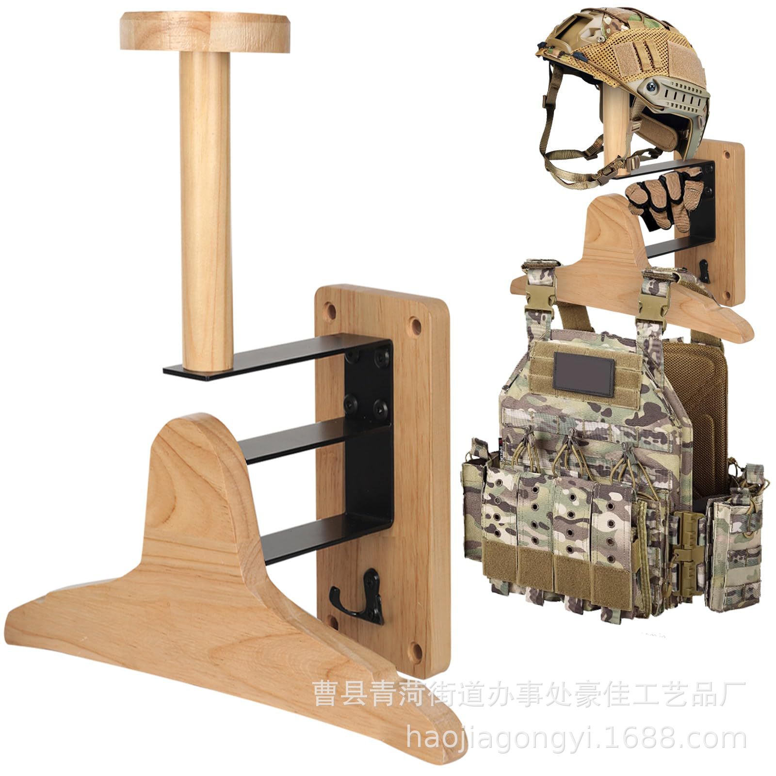 Wall‑Mount Wooden Outdoor Tact - Motorcycle Gear Wall Mount review and price